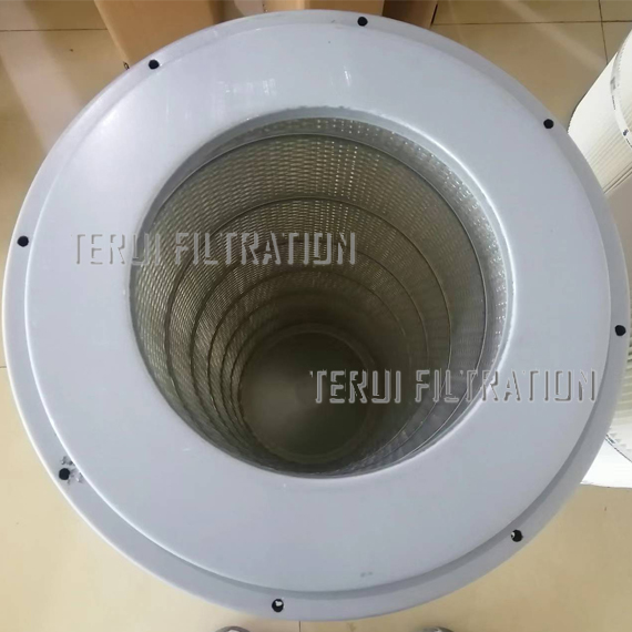 Installation de bride membrane PTFE cartouche de filtre