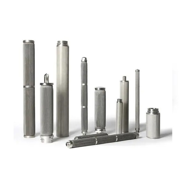 Cartouche filtrante chimique en métal fritté